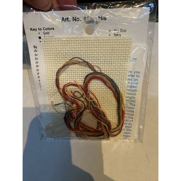 NMI Stitch 'N Hang (2) Welcome Friends And His Needlepoint Cross Stitch Sealed - Picture 7 of 7